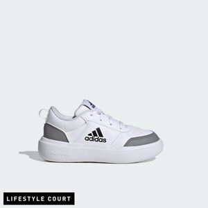 adidas White & Gray Lifestyle Court Sneakers